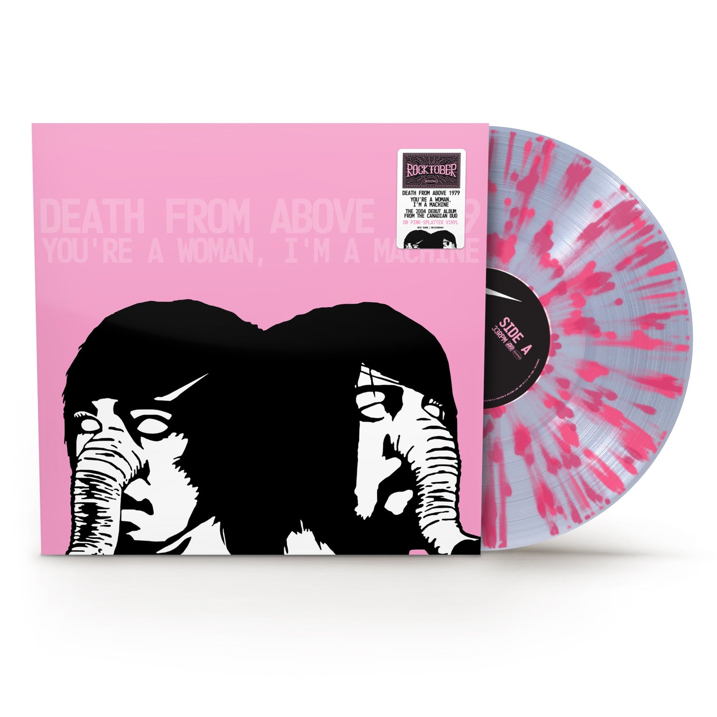 Death From Above 1979- You're a Woman, I'm A Machine (Rocktober 2025) (1LP Clear with Pink Splatter Vinyl) - VINYL