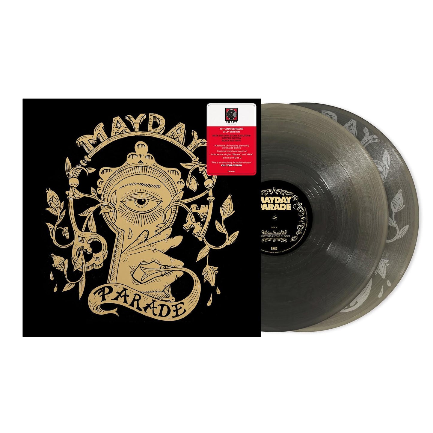 Mayday Parade- Monster In The Closet (Indie Exclusive 10th Anniversary Black Ice Vinyl) - VINYL
