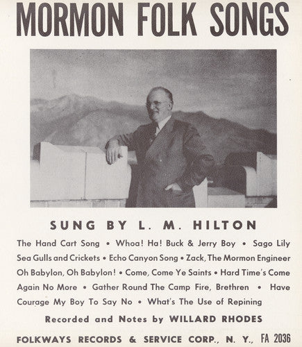 L.M. Hilton: Mormon Folk Songs \ CD