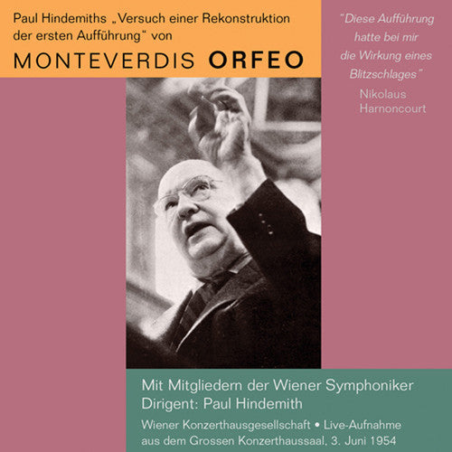 Paul Hindemith: Monteverdis Orfeo \ CD