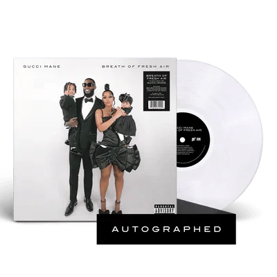 Gucci Mane- Breath Of Fresh Air (Indie Exclusive w/ Autographed Insert Clear Vinyl) - VINYL
