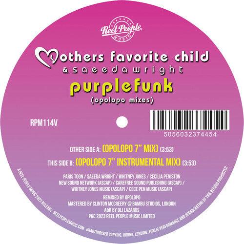 Mothers Favorite Child & Saeeda Wright- Purple Funk (Opolopo Remixes) - VINYL