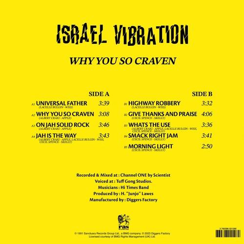 Israel Vibration- Why You So Craven - VINYL