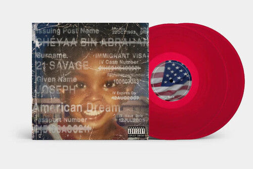 JID feat. 21 Savage and Baby Tate: American Dream - Red Colored Vinyl \ LP
