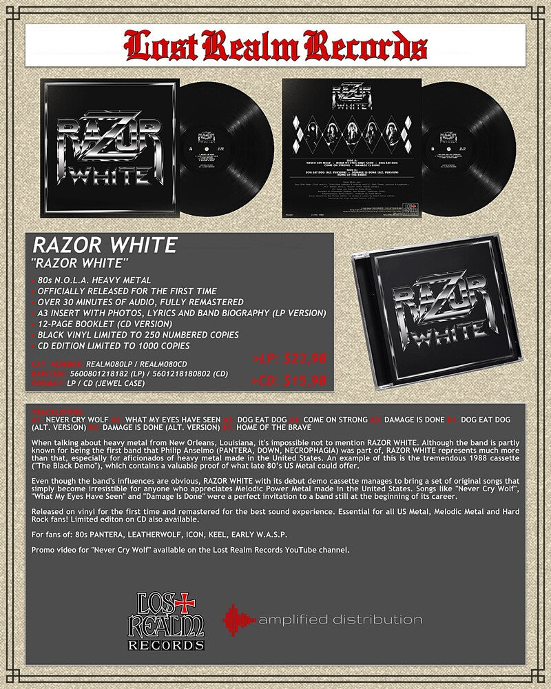 Razor White- Razor White - VINYL