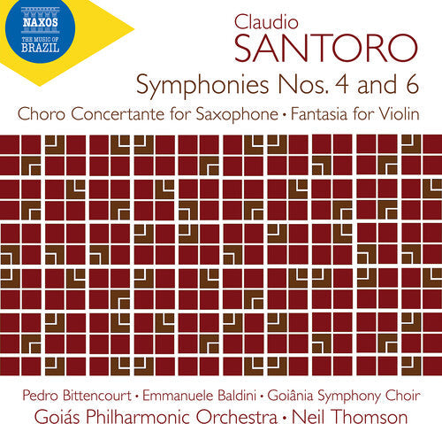 Neil Thomson: Santoro: Symphony No. 4 & 6; Choro Concertante for Saxophone; Fantasia for Violin & Orchestra \ CD