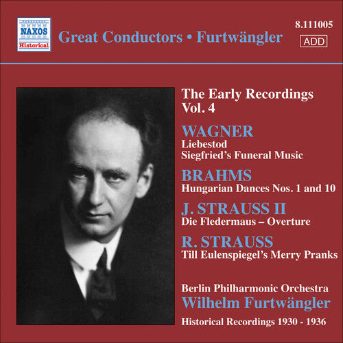 Wilhelm Furtwangler: Early Recordings Vol. 4 \ CD