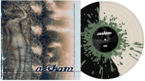 Azshara- Ashen Skies - Half Black/Half Bone w/ Army Green Splatter - VINYL