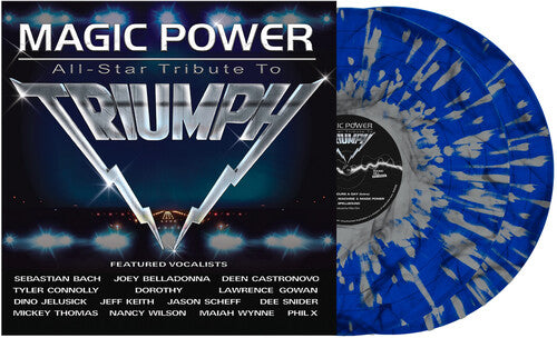 Various- Magic Power: All Star Tribute To Triumph (Dark Blue & White Splatter Vinyl) - VINYL
