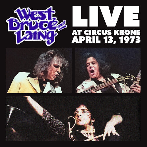West- Live at Circus Krone, Frankfurt, Germany - April 13, 1973 - Clear Frosted Glass with Silver Swirl - VINYL