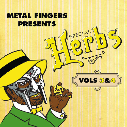 MF Doom- Metal Fingers Presents: Special Herbs Vol. 3 & 4 - Yellow Vinyl - VINYL