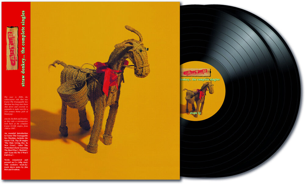 Carter The Unstoppable Sex Machine- Straw Donkey - The Complete Singles - VINYL