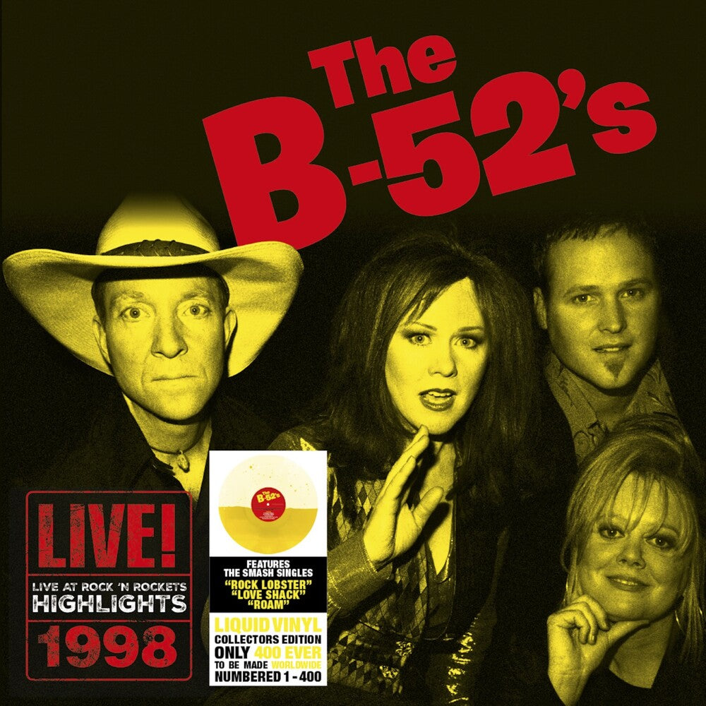B-52's- Live At Rock 'n Rockets - Yellow Liquid Vinyl - VINYL