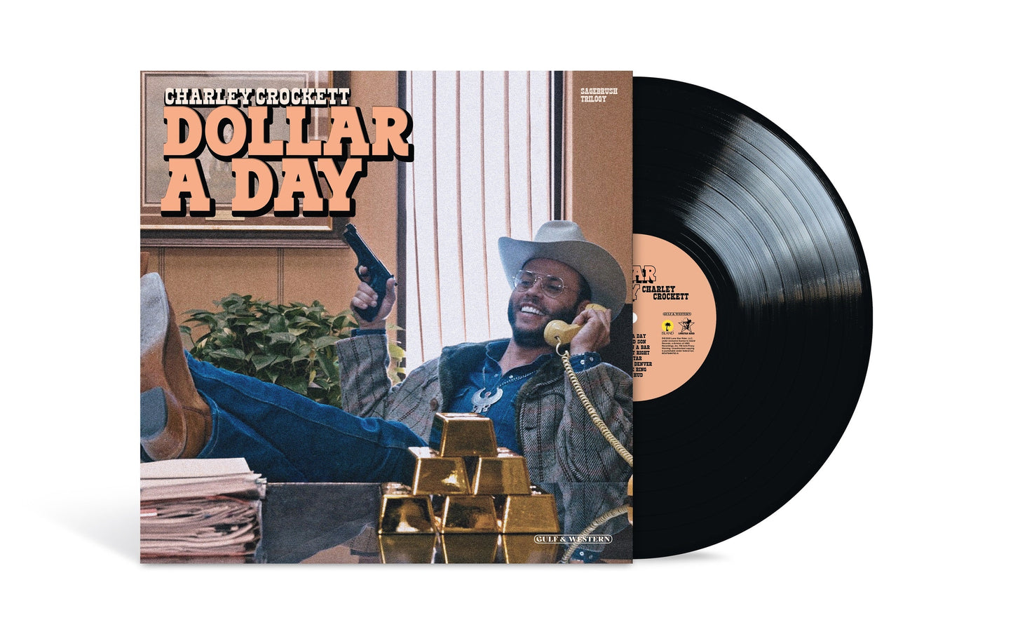 Charley Crockett- Dollar A Day (Black Vinyl) - VINYL