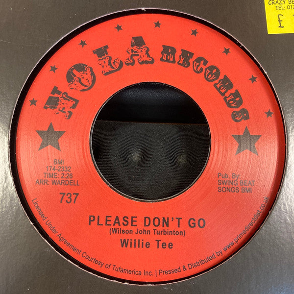 Willie Tee- Please Don't Go - VINYL