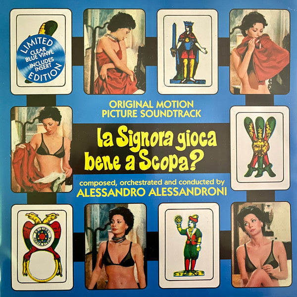 Alessandro Alessandroni- La Signora Gioca Bene A Scopa - Limited 140-Gram Transparent Blue Colored Vinyl - VINYL