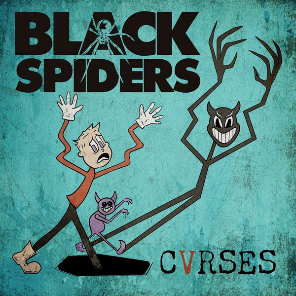 Black Spiders- Cvrses - Black & White Colored Vinyl - VINYL
