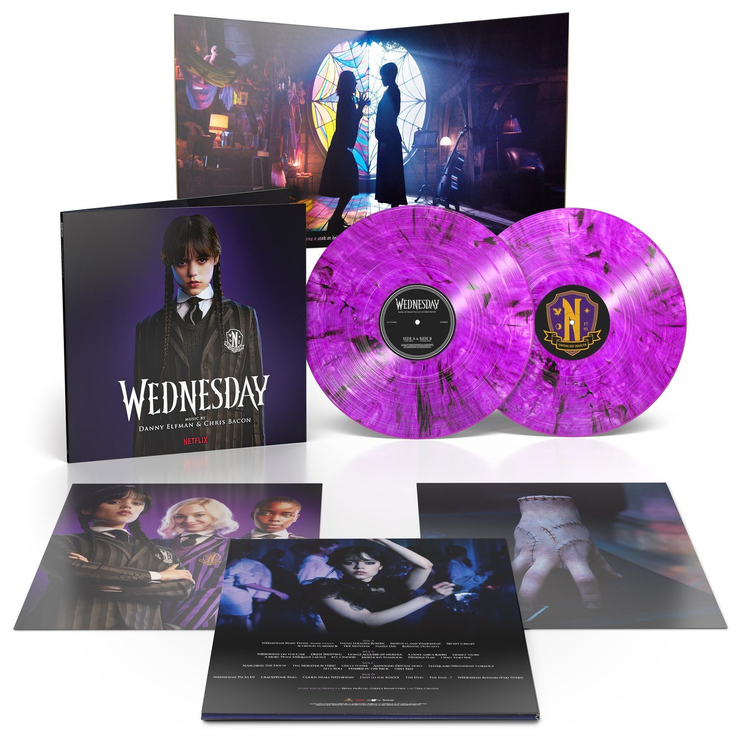 Wednesday (Score from Netflix Series, Danny Elfman) (Purple Goth w/ Smoky Shadow Vinyl) - VINYL