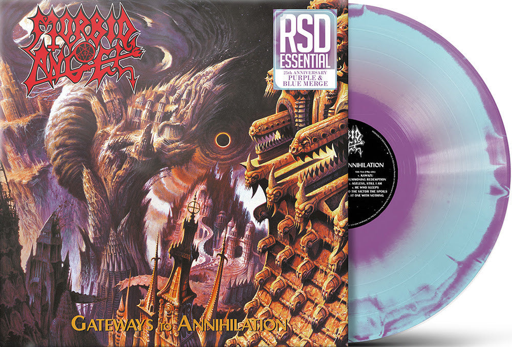 Morbid Angel- Gateways To Annihilation (Purple Blue Merge Vinyl) (RSD Essential) (DAMAGED) - VINYL