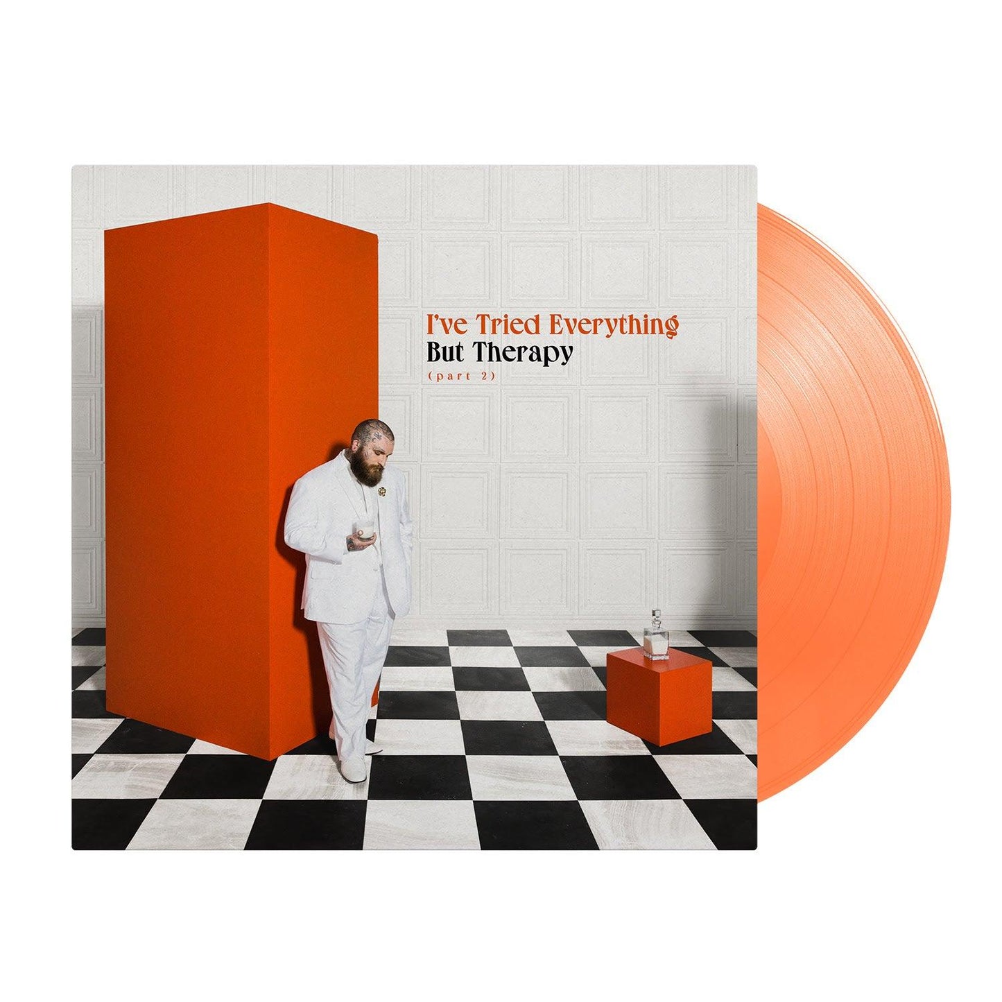 Teddy Swims- I've Tried Everything But Therapy (Part 2) (Solid Tangerine Vinyl) - VINYL