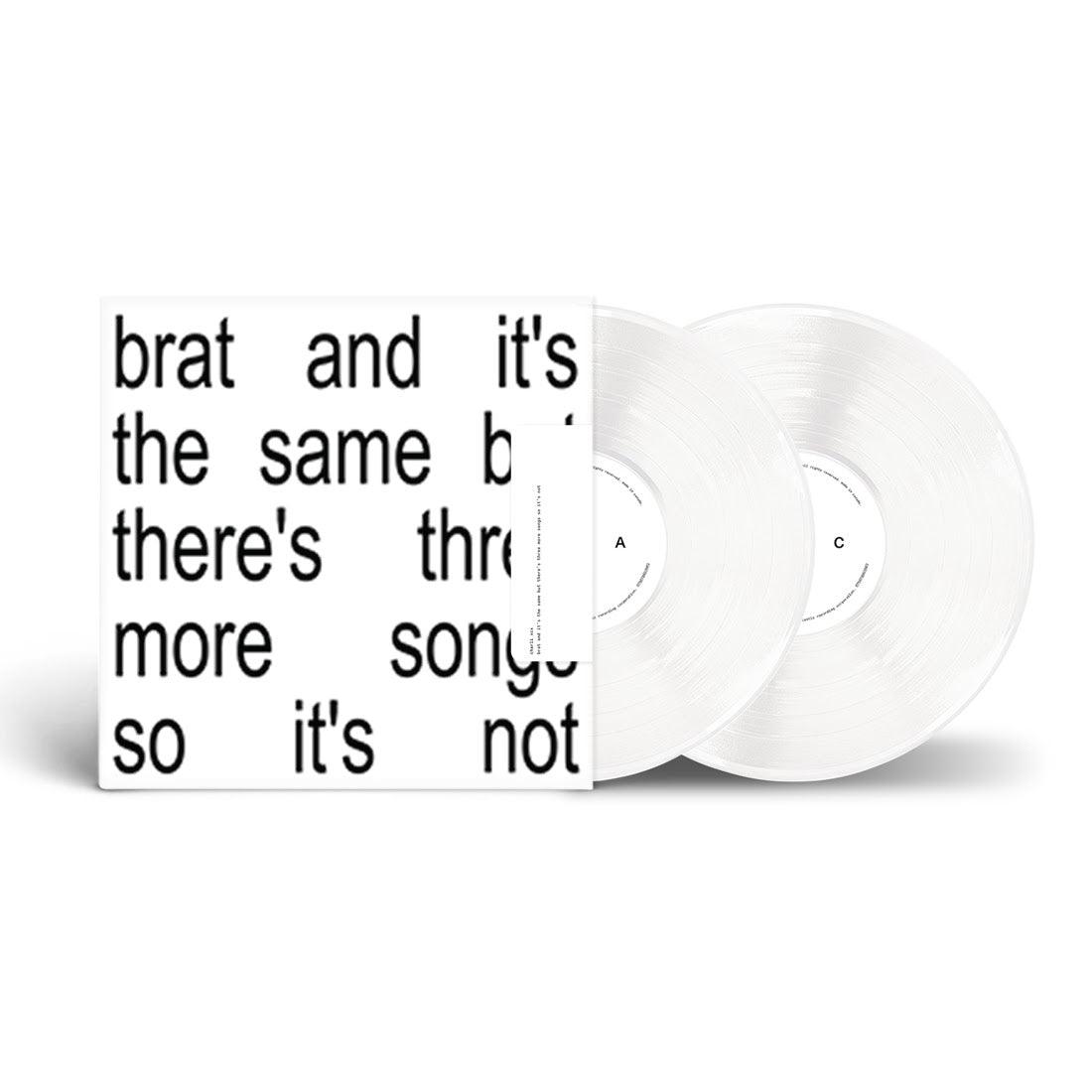 Charli XCX- Brat and it's the same but there's three more songs so it's not (White Vinyl) - VINYL