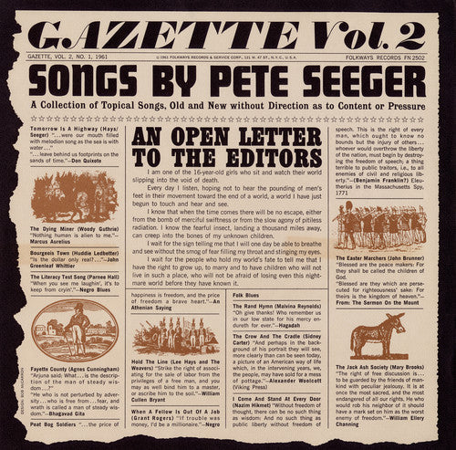 Pete Seeger: Gazette, Vol. 2  \ CD