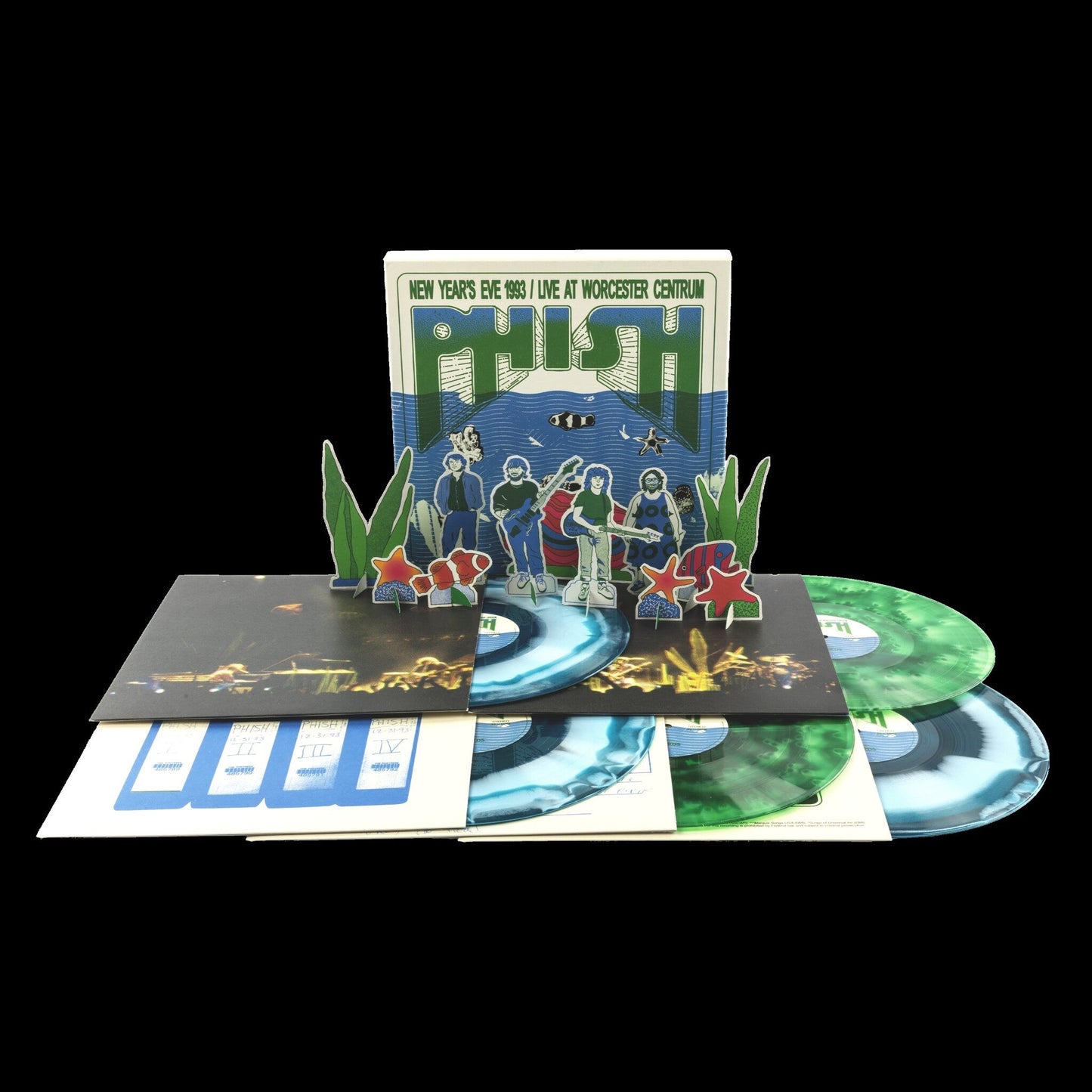 Phish- New Year's Eve 1993, Live At Worcester Centrum (5LP Seaweed + Water Vinyl) - VINYL