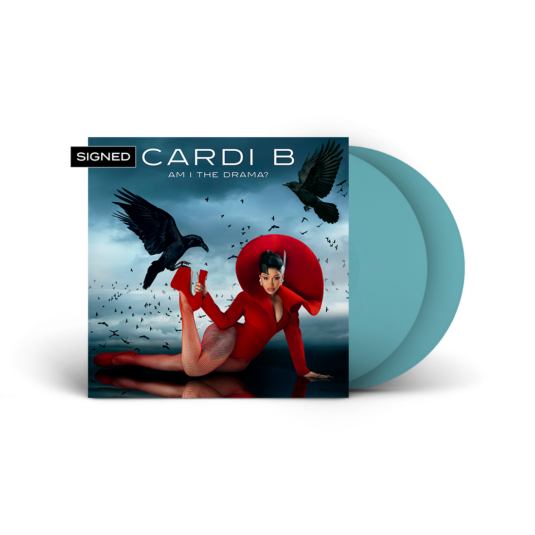 Cardi B- Am I The Drama? (Indie Exclusive Baby Blue Vinyl + Signed Art Card) - VINYL