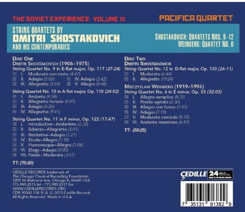Pacifica Quartet: Soviet Experience 3  \ CD