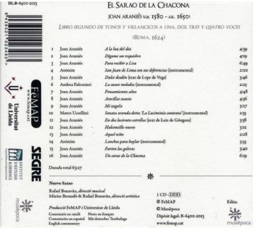 Nuevo Sarao: El Sarao de la Chacona  \ CD