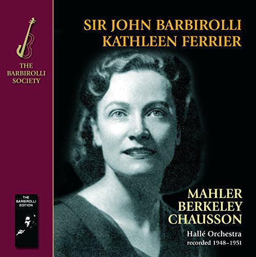 Kathleen Ferrier Sir John: Mahler Berkeley Chausson: Kindertotenl  \ CD
