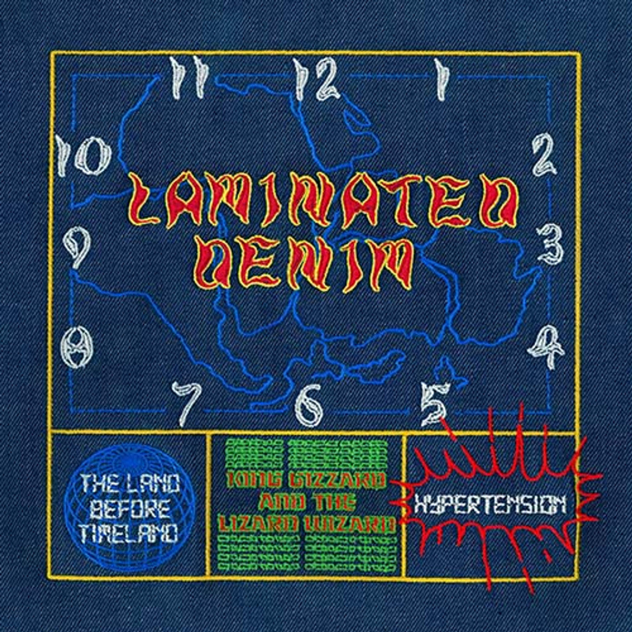 King Gizzard and the Lizard Wizard- Laminated Denim (Lucky Rainbow Edition) (DAMAGED) - VINYL