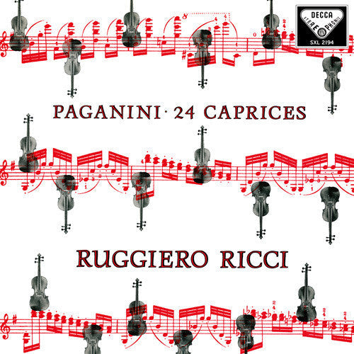 Ruggiero Ricci: Paganini: 24 Caprices Op. 1 \ LP