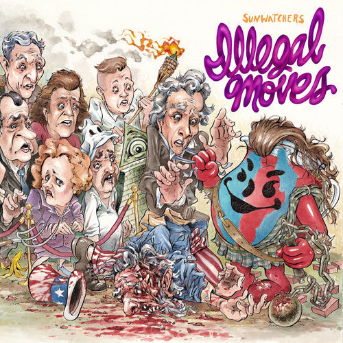 Sunwatchers- Illegal Moves [Blue / Red LP] - VINYL