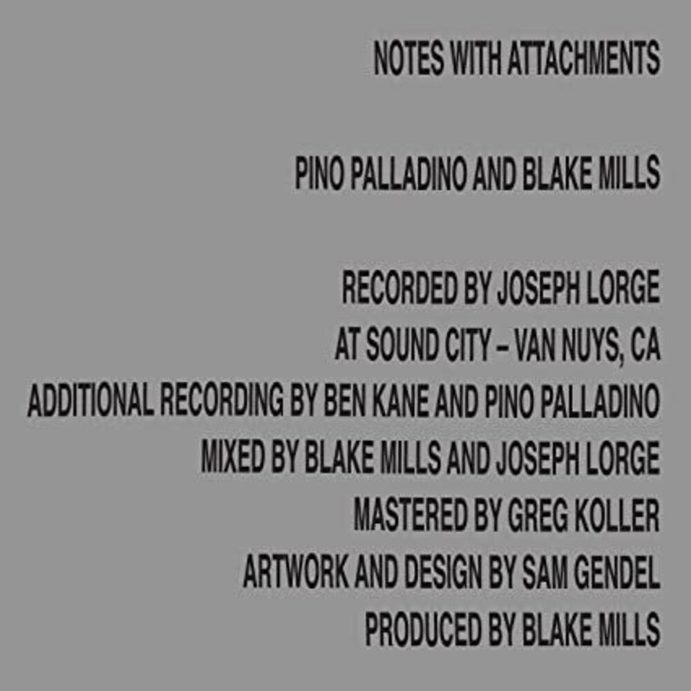 Pino Palladino and Blake Mills- Notes With Attachments [LP] - VINYL