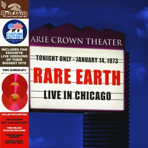 Rare Earth- Live in Chicago (Indie Exclusive Vinyl) (Red Translucent Vinyl) - VINYL