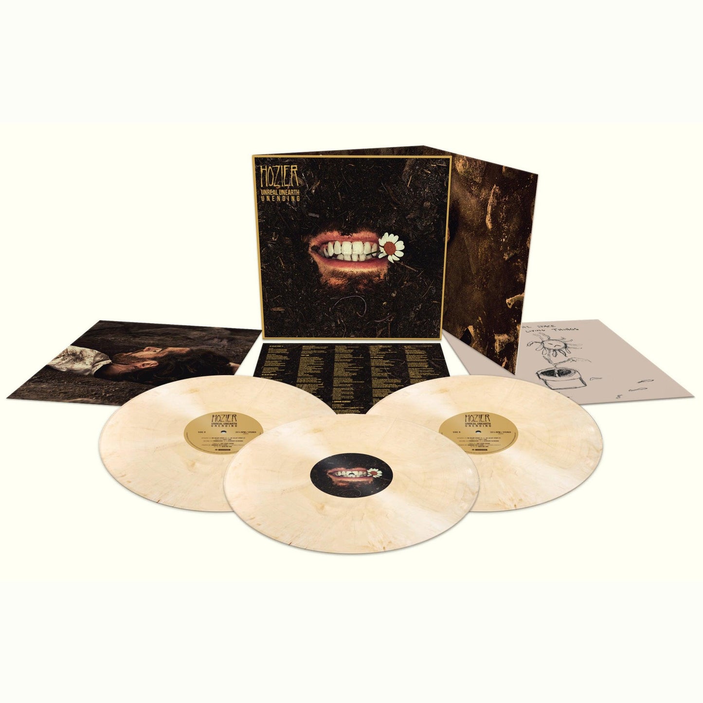 Hozier- Unreal Unearth Unending (3 LP) (140g Vinyl/ Tooth White Vinyl) - VINYL