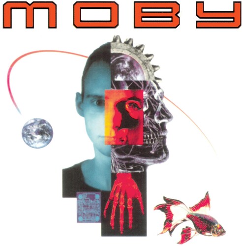 Moby: Moby - Black/White Marble on Blue \ LP