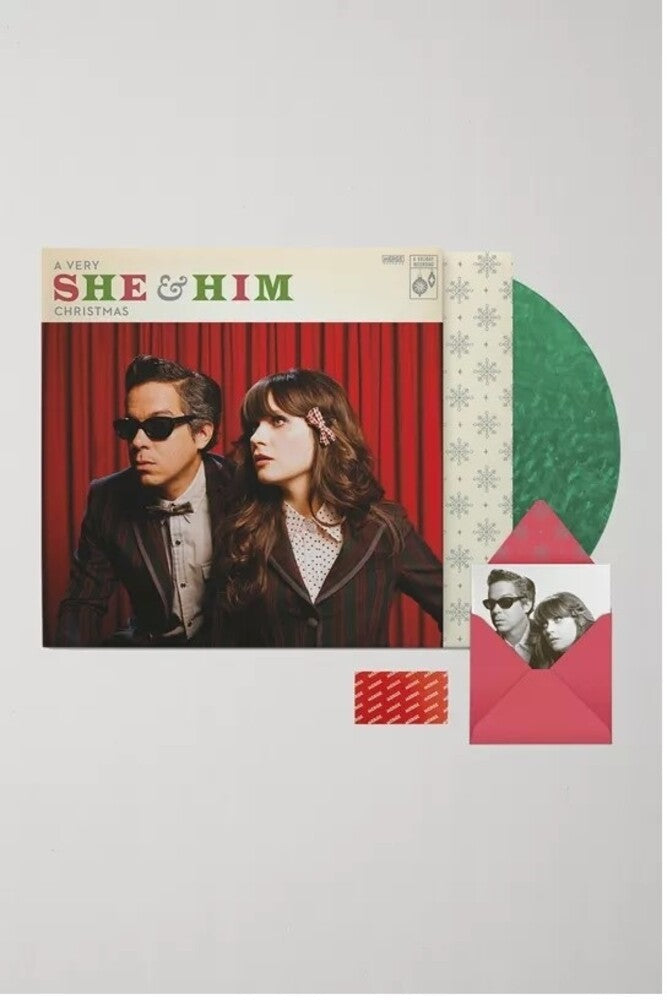 She & Him- Very She & Him Christmas (Green Vinyl) - VINYL