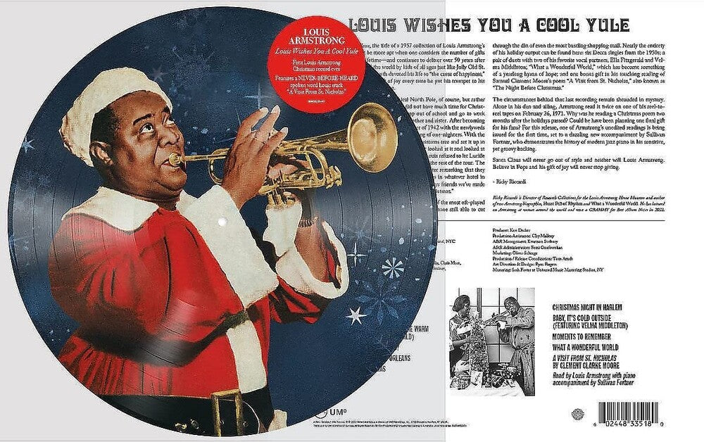Louis Armstrong- Louis Wishes You a Cool Yule [Limited Edition Picture Disc LP] - VINYL
