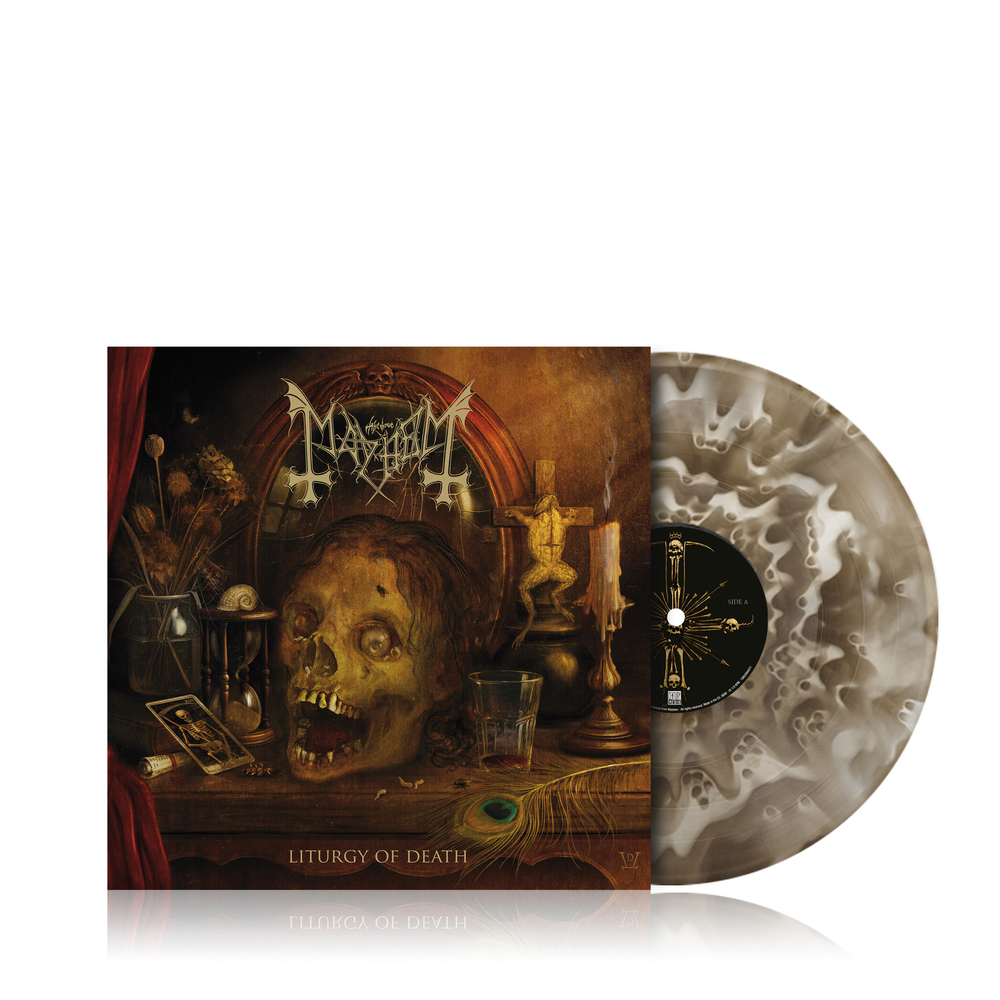Mayhem- Liturgy Of Death [Indie Exclusive Black Ice Ghost Colored Vinyl & LP-Booklet] - VINYL