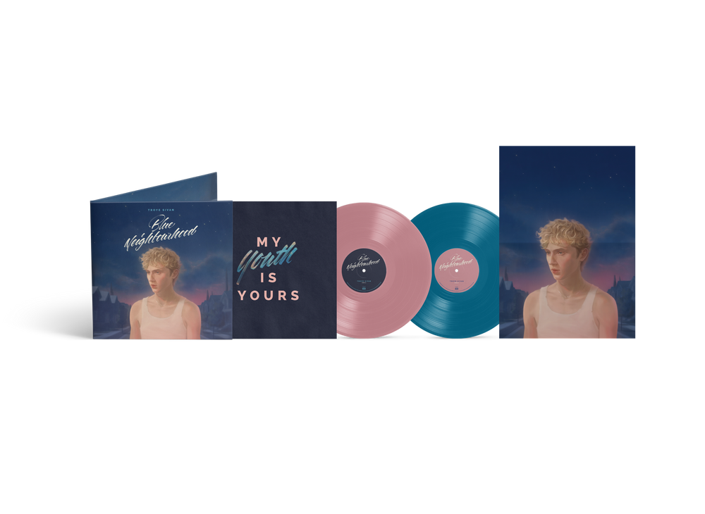 Troye Sivan- Blue Neighbourhood 'Ten Years On' - 10th Anniversary [Blush Pink & Aqua Blue] - VINYL