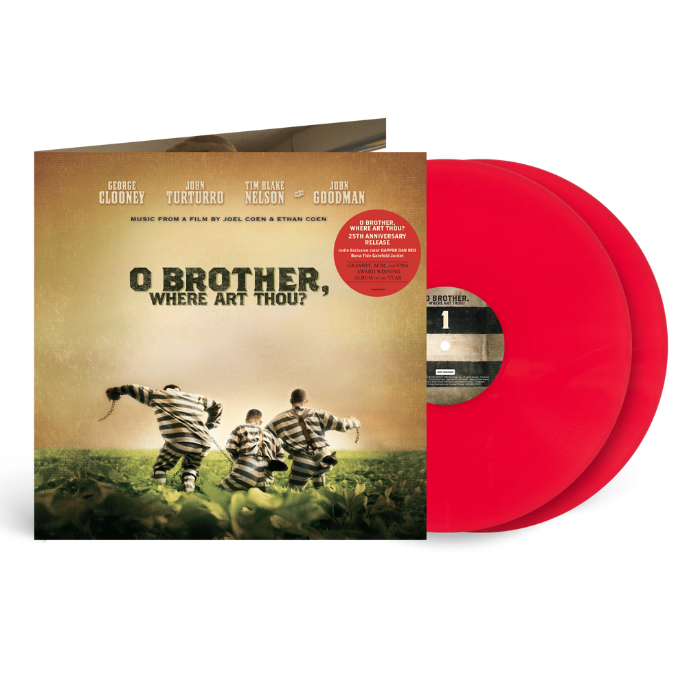 O Brother, Where Art Thou? (Original Motion Picture Soundtrack) - 25th Anniversary [Indie Exclusive Dapper Dan Red] - VINYL