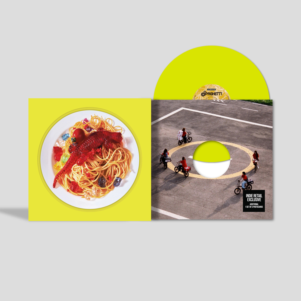 LE SSERAFIM- 1st Single Album 'SPAGHETTI' (Indie Exclusive) [Neon Yellow + Photocards] - VINYL