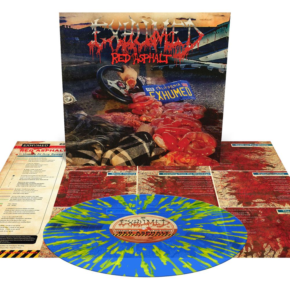 Exhumed- Red Asphalt Mocks [Orchard Indie Exclusive Royal Blue with Splatter] - VINYL