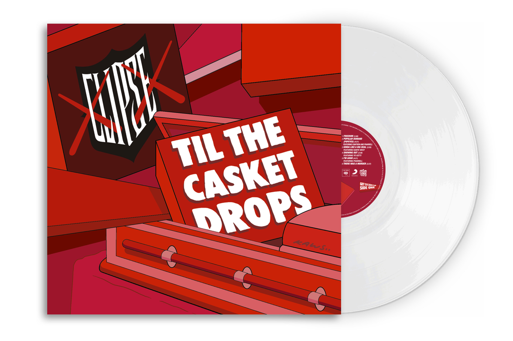 Clipse- Til The Casket Drops [White] (DAMAGED) - VINYL