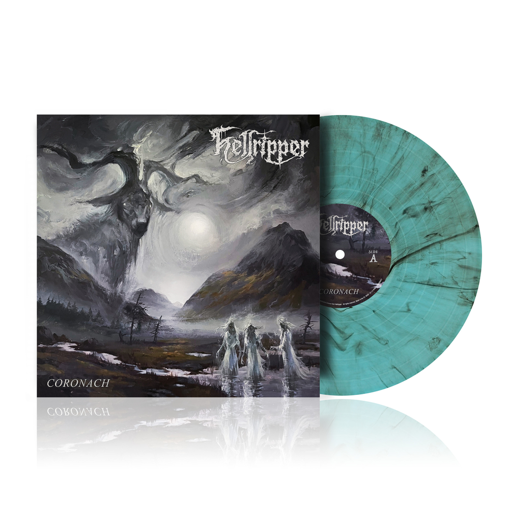 Hellripper- Coronach [Indie Exclusive Granite City Electric Smoke] - VINYL