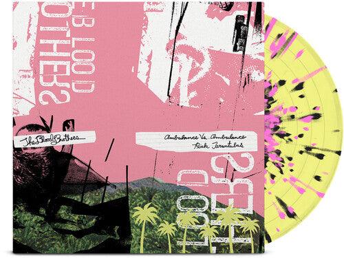 The Blood Brothers- Burn, Piano Island, Burn (Deluxe Ed.) Yellow w/Pink & Black Splatter - VINYL