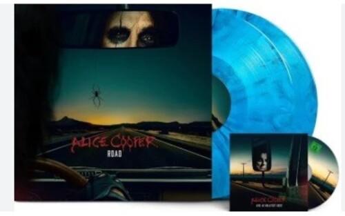 Alice Cooper- Road (Indie Exclusive Blue Marbled 2LP+DVD) - VINYL