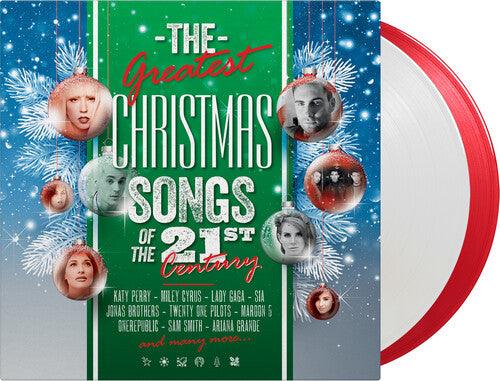 Various- Greatest Christmas Songs Of 21st Century (Limited 180-Gram Red & White Colored Vinyl) - VINYL